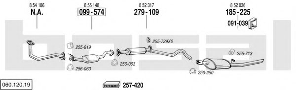 BOSAL 060.120.19 Exhaust System